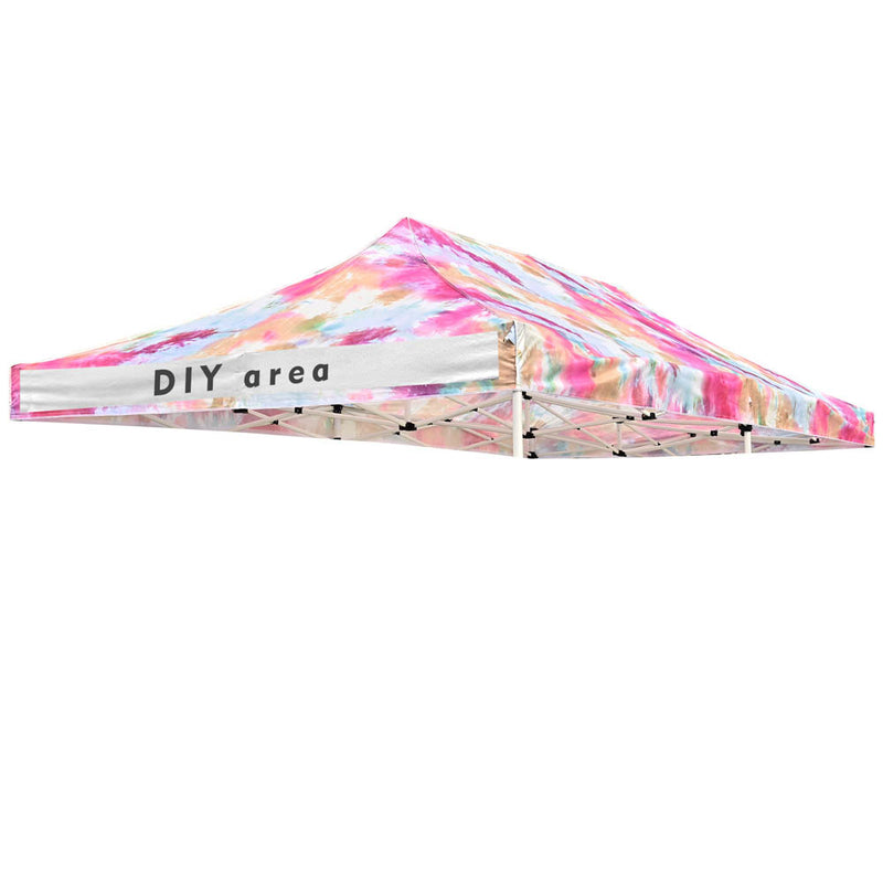 10x20 Canopy Replacement Cover Tie-dyed Pink