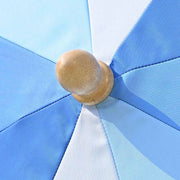6 Foot Palm Springs Wooden Patio Umbrella Tilt Blue Lagoon