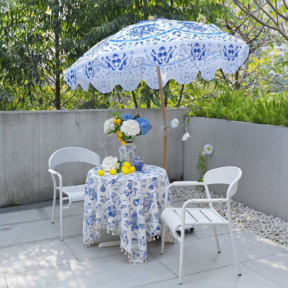 diy lace patio umbrella DIY 6ft Wooden Patio Umbrella Tilt Beach Summer Parasol