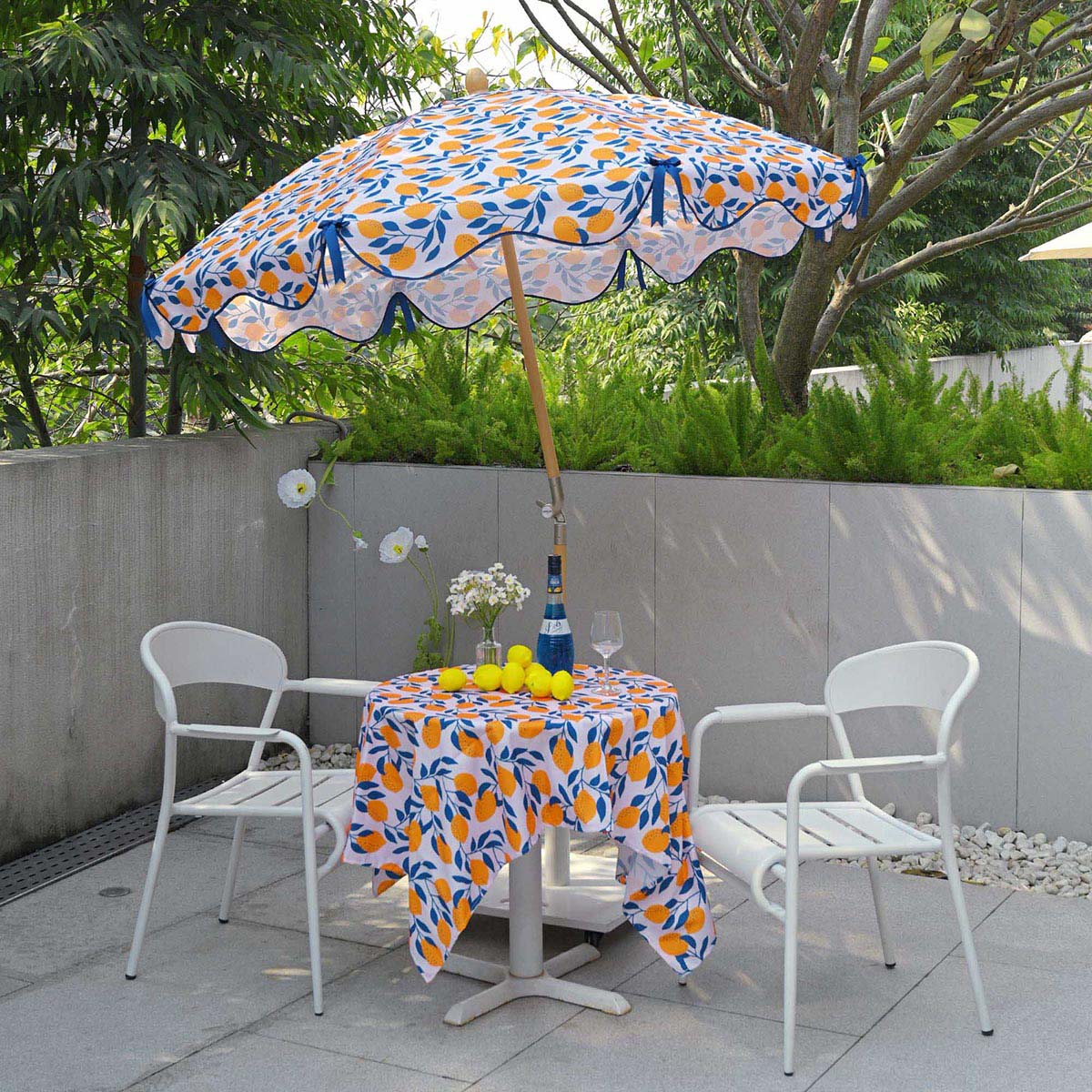diy patio umbrellas DIY 6ft Wooden Patio Umbrella Tilt Beach Summer Parasol