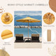 DIY 9ft Wooden Patio Umbrella Acrylic Fabric Market Umbrella (Preorder)