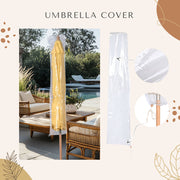 DIY 9ft Wooden Patio Umbrella Acrylic Fabric Market Umbrella (Preorder)