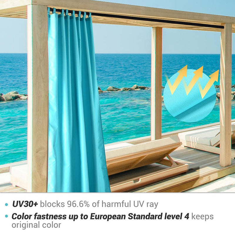 Outdoor Patio Door Curtain Tab Top 54x96 2ct/Pack