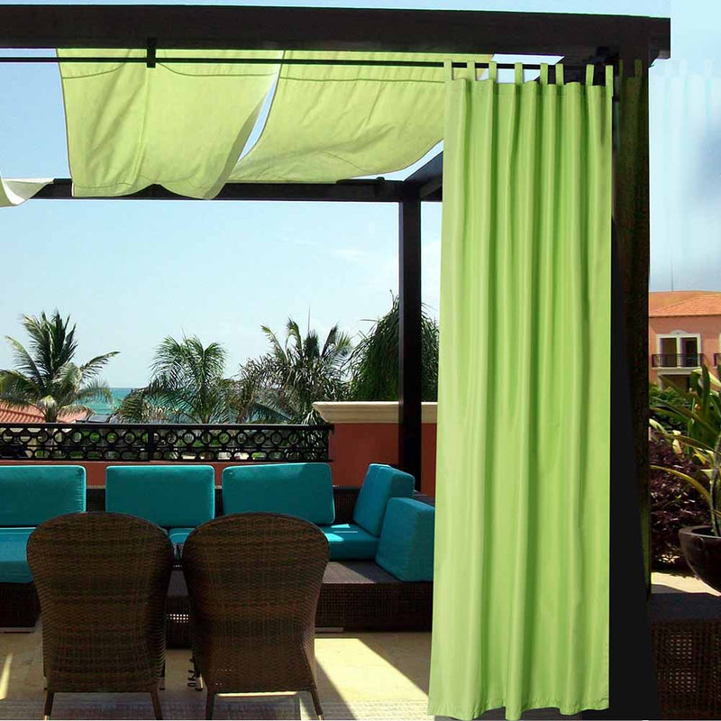 Outdoor Porch Curtain Tab Top 54x108 2ct/Pack