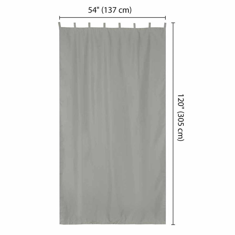 Outdoor Porch Curtain Tab Top 54x120 2ct/Pack