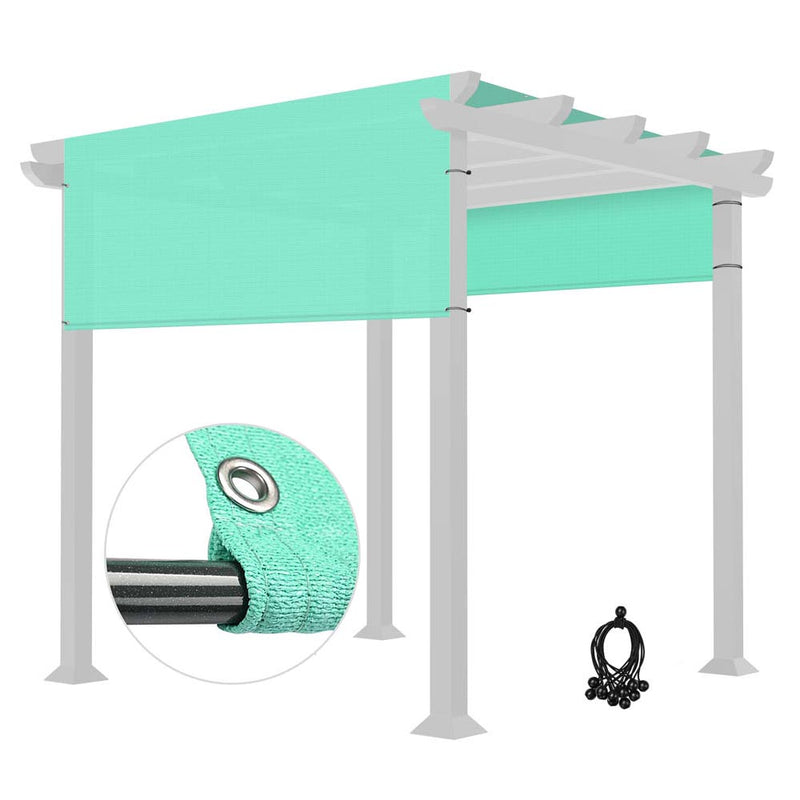 10' x 8' Pergola Roof Cover Canopy Replacement with Rods