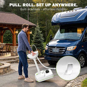 DIY Portable Sink Hand Wash Station with Water Tank Foot Pump