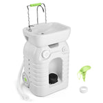 Rolling Portable Sink Hand Wash Station Foot Pump 12Gal