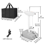 DIY 5Gal Battery & Foot Pump Sink for Custom Trailers & Restrooms
