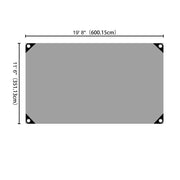 DIY 12x20 ft Heavy-Duty Tarp Shelter Cover Tarpaulin Silver