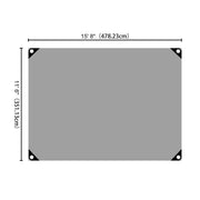 DIY 14mil Thicken Reinforced Heavy-Duty Tarp Shelter Cover Tarpaulin Opt