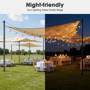 DIY Sun Sail Posts Pole Kit with Base & D-Ring Clamp