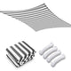 DIY 13' x 19' Rectangle Sun Shade Wind Sail Shade Canopy