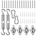 DIY Stainless Steel Pad Eye Turnbuckle Carabiner, 8