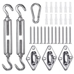 DIY Stainless Steel Pad Eye Turnbuckle Carabiner, 6