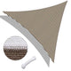 DIY 25' Triangle Shade Wind Sail Shade Canopy