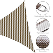 DIY 25' Triangle Shade Wind Sail Shade Canopy