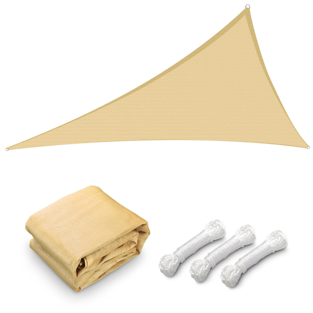 tarp triangle DIY 28' Triangle Shade Sail Tarp for Patios