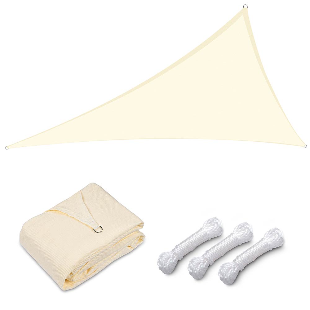sun tarp shade DIY 28' Triangle Shade Sail Tarp for Patios