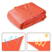 DIY 7' x 13' Rectangle Shade Sail for Patios Pool Cherry Tomato