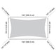 DIY 7' x 13' Rectangle Shade Sail for Patios Pool Cherry Tomato