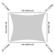 DIY 8' x 10' Rectangle Shade Sail for Patios Pool