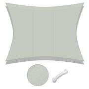 DIY 10x13 Ft Rectangular Sun Shade Canopy For Patio Garden