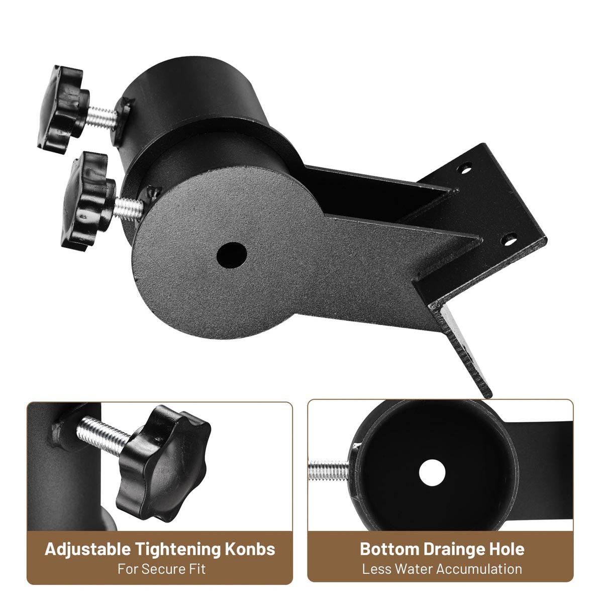 cutlery holder patio umbrella attachment DIY Patio Umbrella Holder attach to Chairs, Deck Railing (D2 5/16")