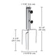 DIY Metal In-ground Sand Anchor for Poles (D 1 7/16")