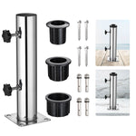DIY Stainless Steel Umbrella Base Deck/Concrete Mount D 2 1/8"