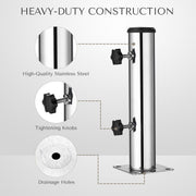 DIY Stainless Steel Umbrella Base Deck/Concrete Mount D 2 1/8"