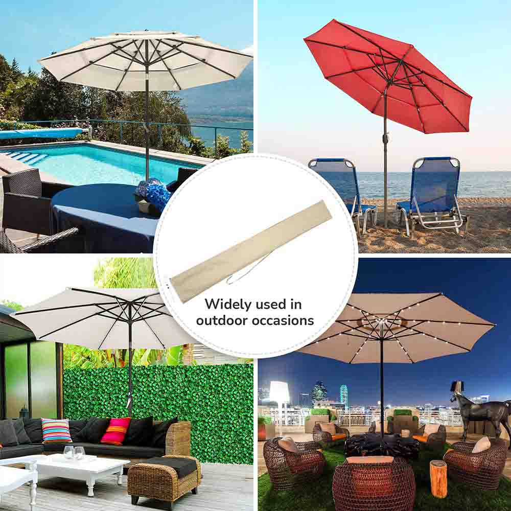 canadian tire patio umbrella cover DIY Outdoor Umbrella Cover w/ Zipper Rod fits for 7' to 13' Umbrellas