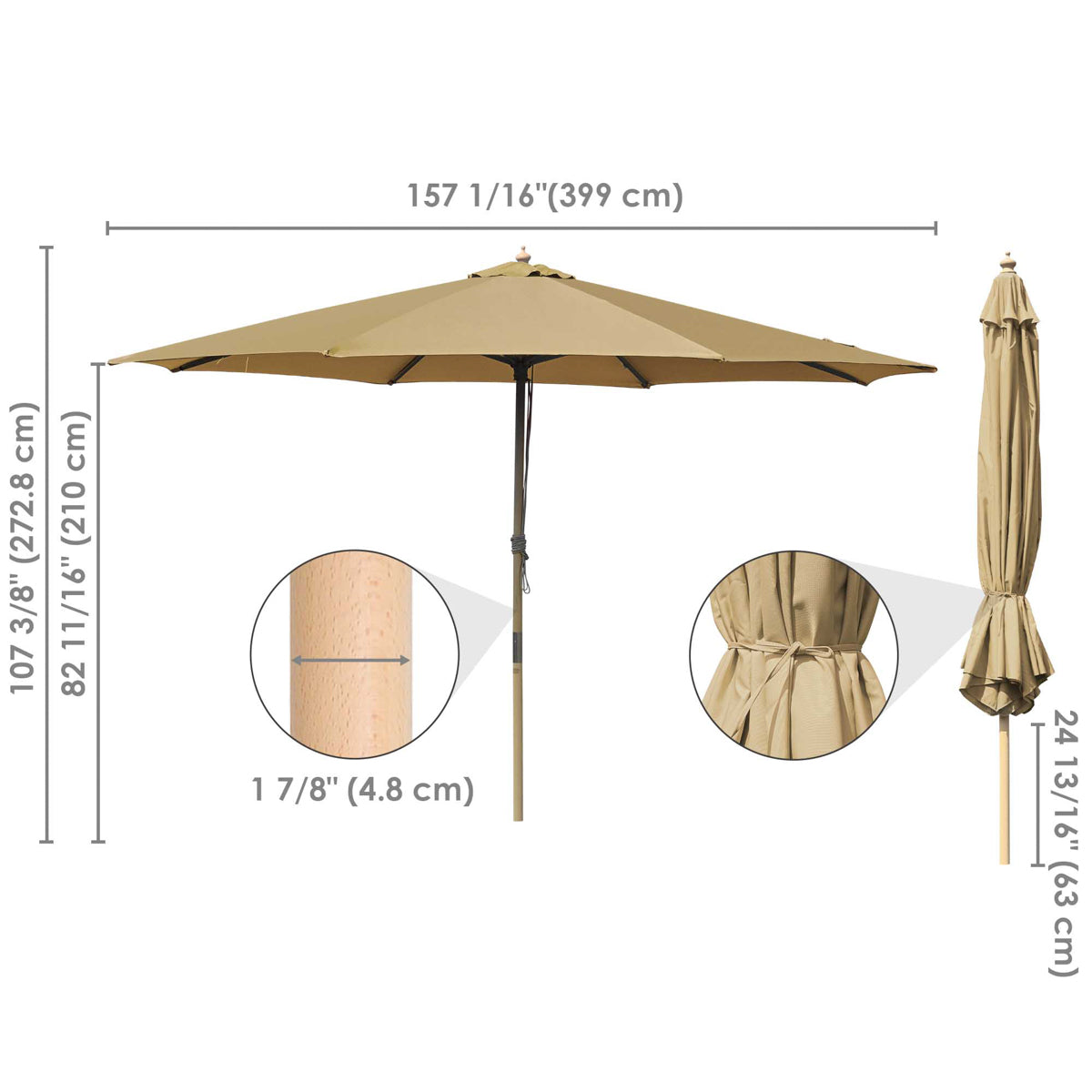 DIY 13 Foot Wooden Patio Umbrella Color Options DIY 13 Foot Wooden Patio Umbrella Color Options