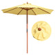 DIY 9 Foot Wooden Patio Umbrella Color Options (Preorder)