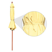 DIY 9 Foot Wooden Outdoor Umbrella and Stand