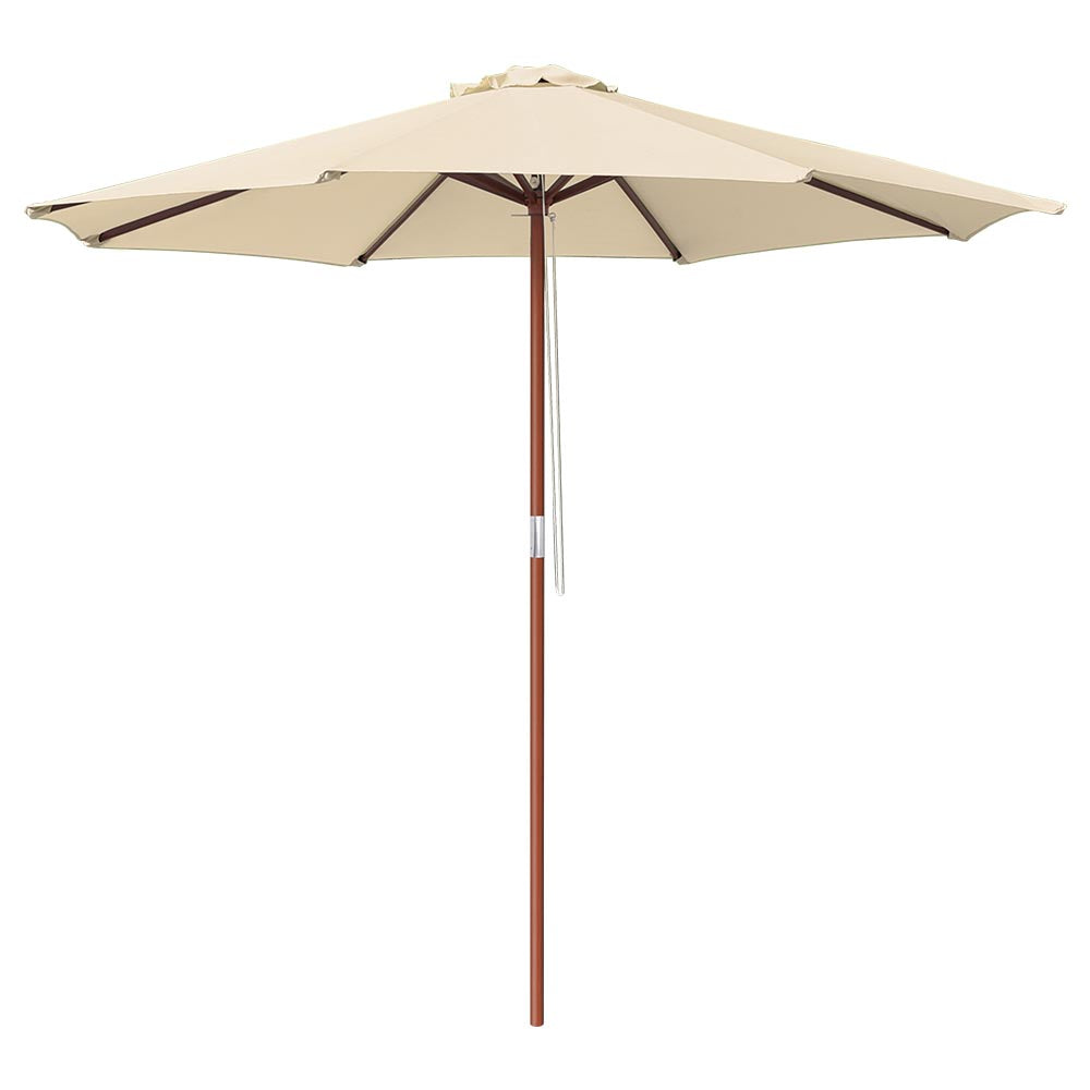 9 Foot Wooden Patio Umbrella Color Options | The DIY Outlet