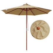 DIY 9 Foot Wooden Patio Umbrella Color Options (Preorder)