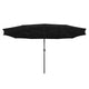 15x9 ft Double-sided Rectangular Patio Umbrella Wind Vents