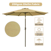 DIY 9 Foot Tilting Outdoor Patio Umbrella