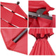 DIY 9 Foot Tilting Outdoor Patio Umbrella 3-Tiered