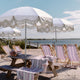 DIY 6 ft 8-Rib Beach Umbrella with Fringe and Anchor