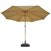 DIY 13 Foot Wooden Outdoor Umbrella and Rolling Base