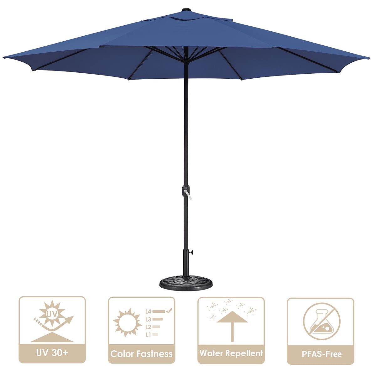 DIY 13ft 8-Rib Outdoor Umbrella with Heavy Umbrella Base DIY 13ft 8-Rib Outdoor Umbrella with Heavy Umbrella Base