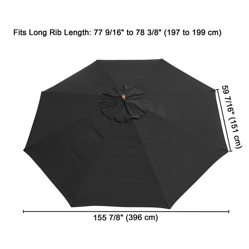 13 ft Patio and Market Umbrella Replacement Canopy