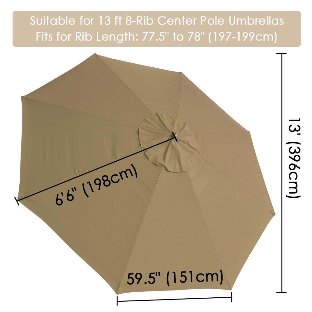 13 ft Patio and Market Umbrella Replacement Canopy | The DIY Outlet