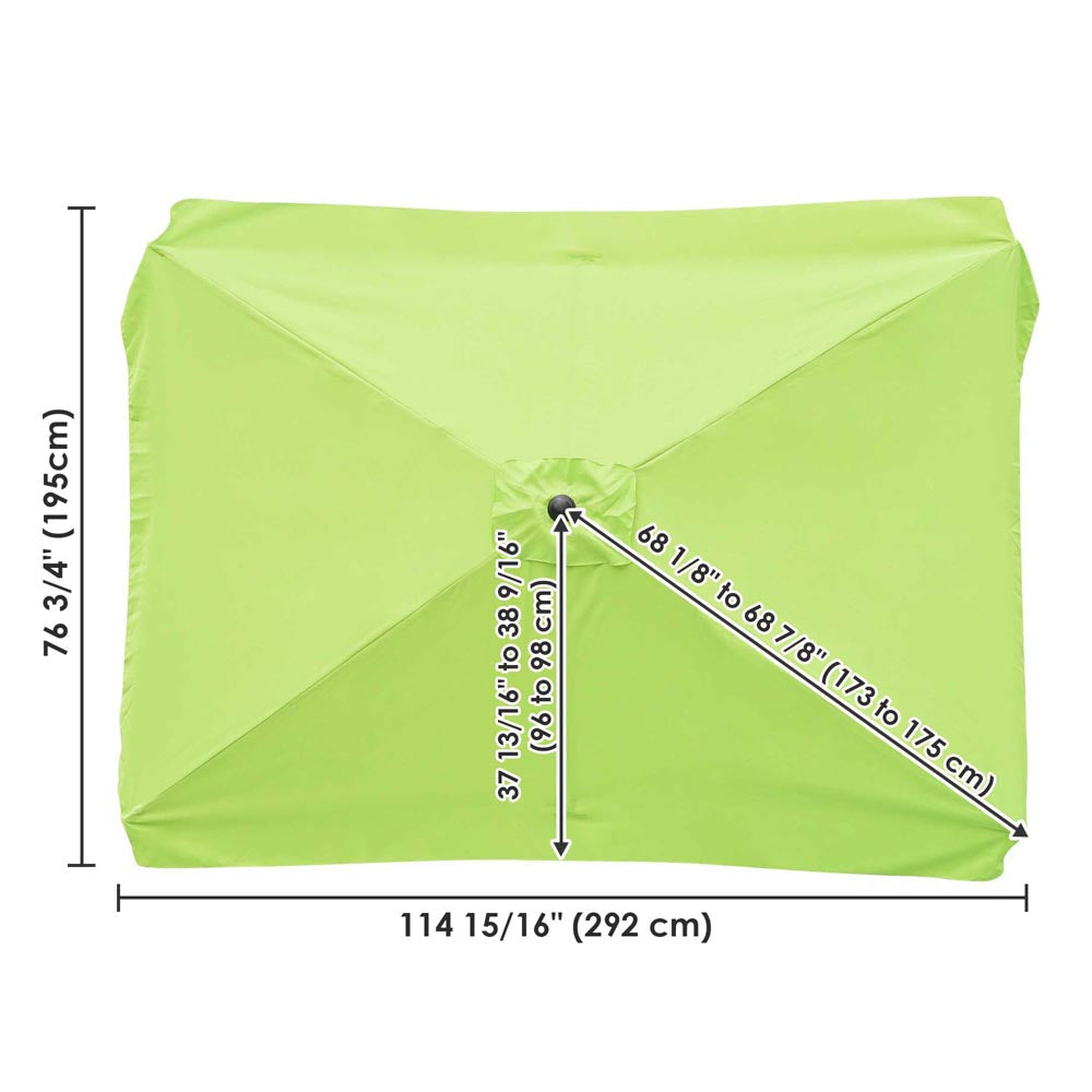 5 square patio umbrella replacement canopy DIY 10x6.5 Foot Rectangular Patio Outdoor Umbrella Canopy Replacement