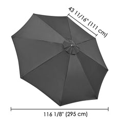 10 ft Patio and Market Umbrella Replacement Canopy