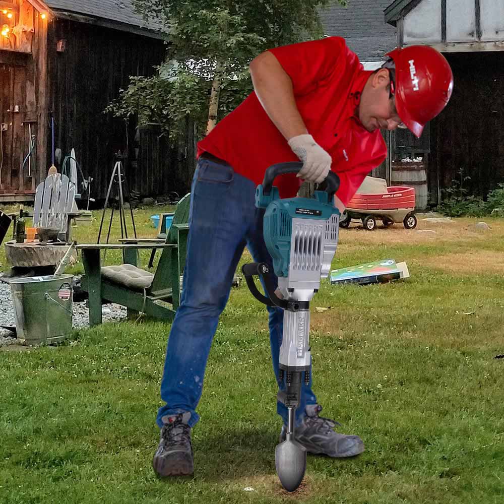 DIY Dirt Scoop Electric Jackhammer Pointed Shovel 1-1/8 in. Hex