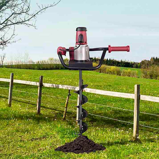 DIY 1500w Electric Post Hole Digger with 6" Fence Post Drill