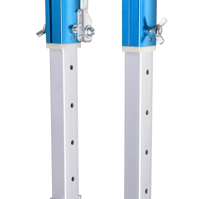 16"-24" Aluminum Drywall Stilts Blue Silver Options